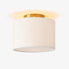 Jelvane Drum Flush Mount with Fabric Shade