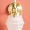 Capigia Glass Metal Vanity Wall Sconce - Modern Bathroom Light with Elegant Style