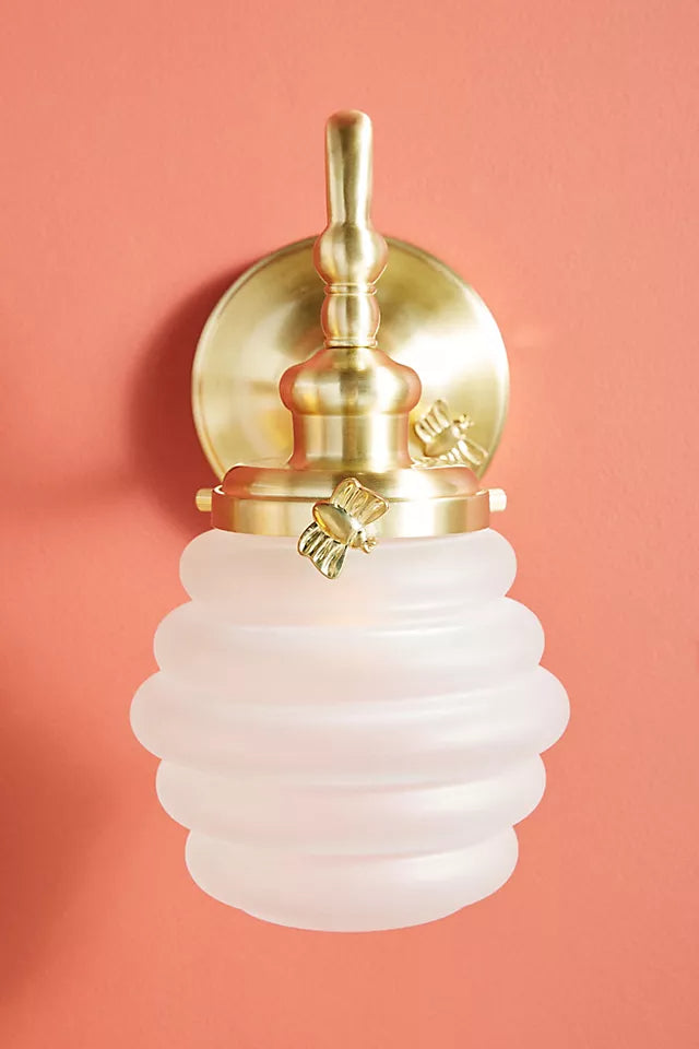Capigia Glass Metal Vanity Wall Sconce - Modern Bathroom Light with Elegant Style