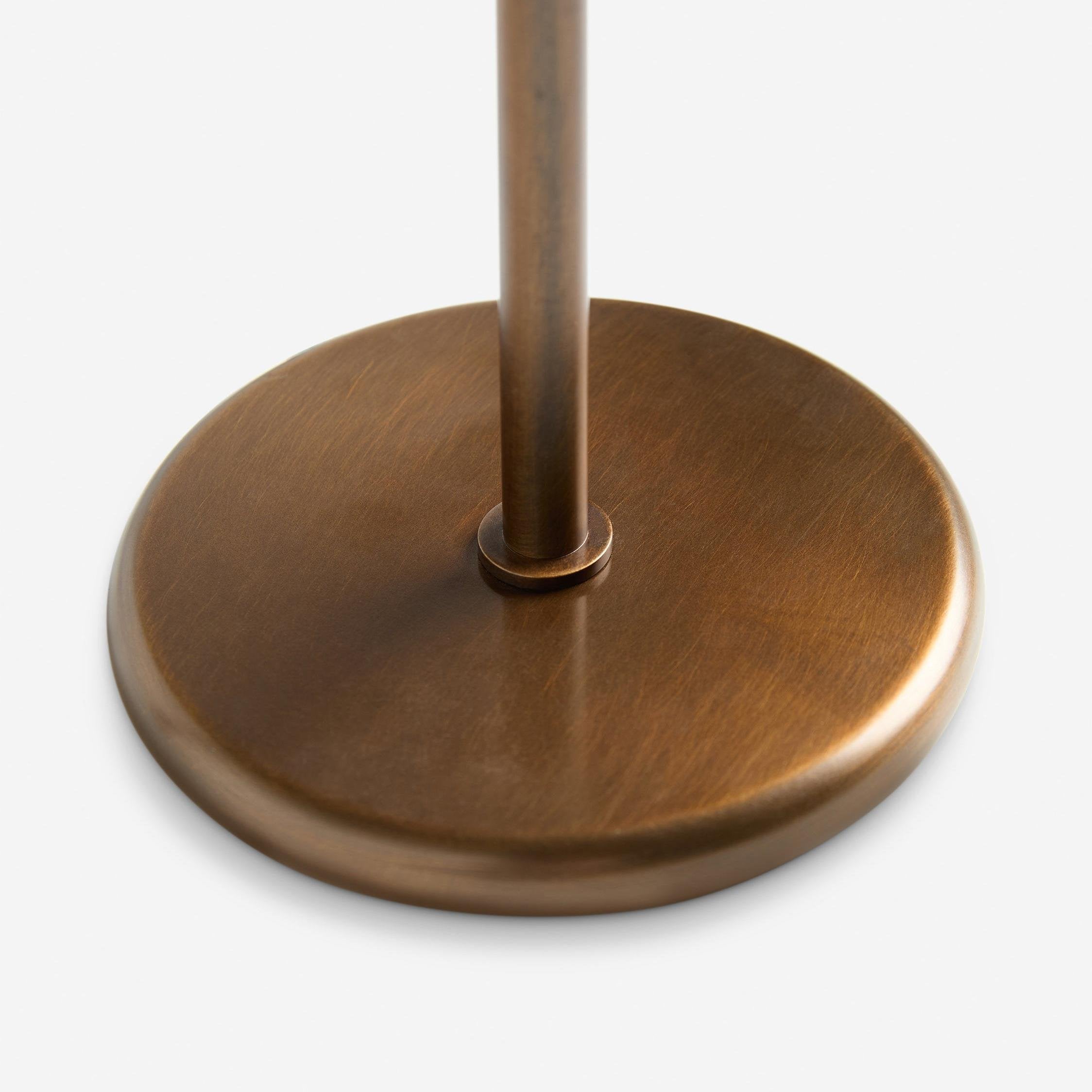 Lustrona Perforated Shade Brass Desk Lamp – Modern Vintage Accent Light