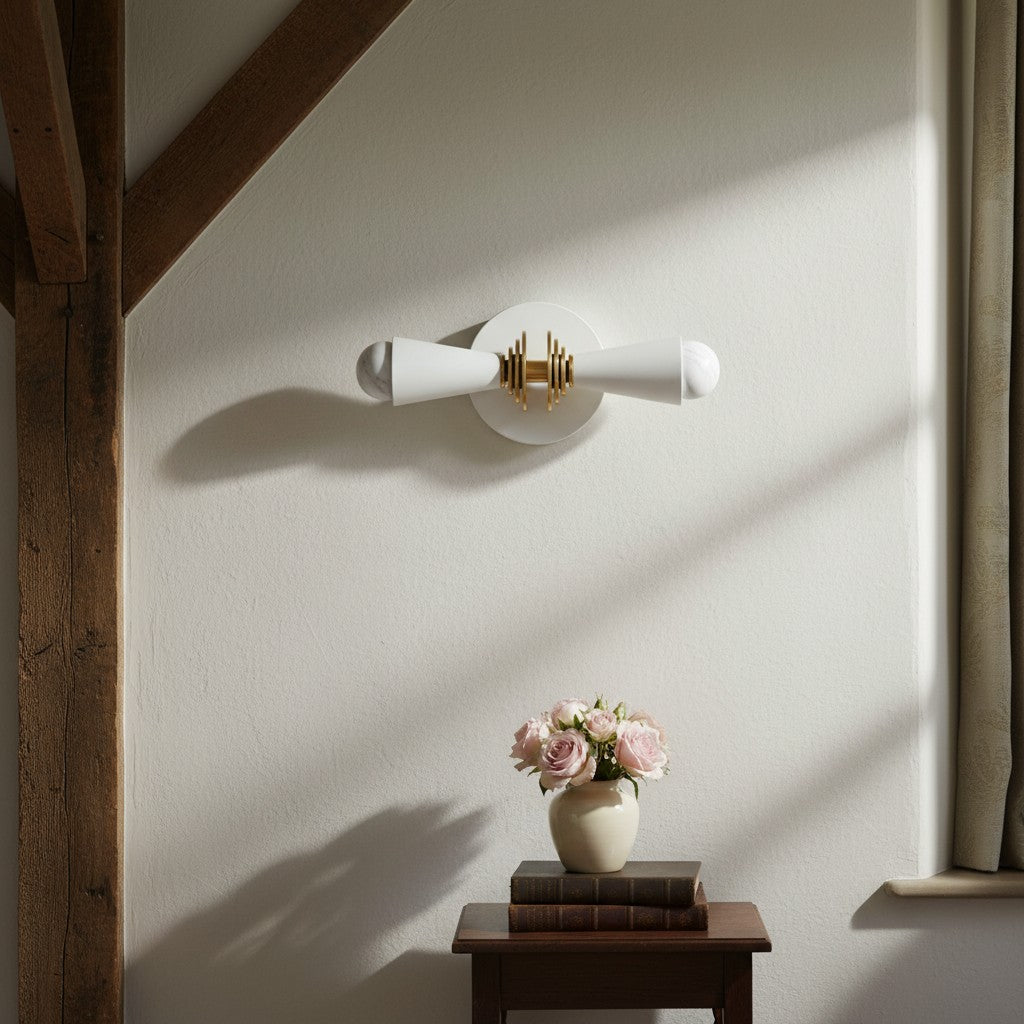 Pyralis Cone Adjustable Vertical & Horizontal Art Deco Lamp – Vanity & Living Room Accent