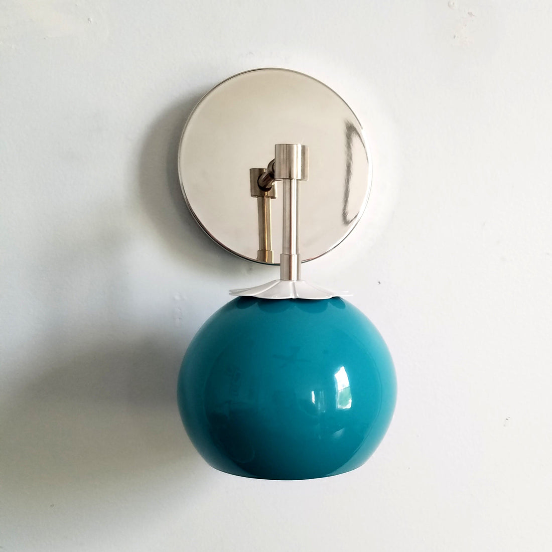 Flower Wall Sconce - Brass & Chrome Options, Cozy Home Lighting