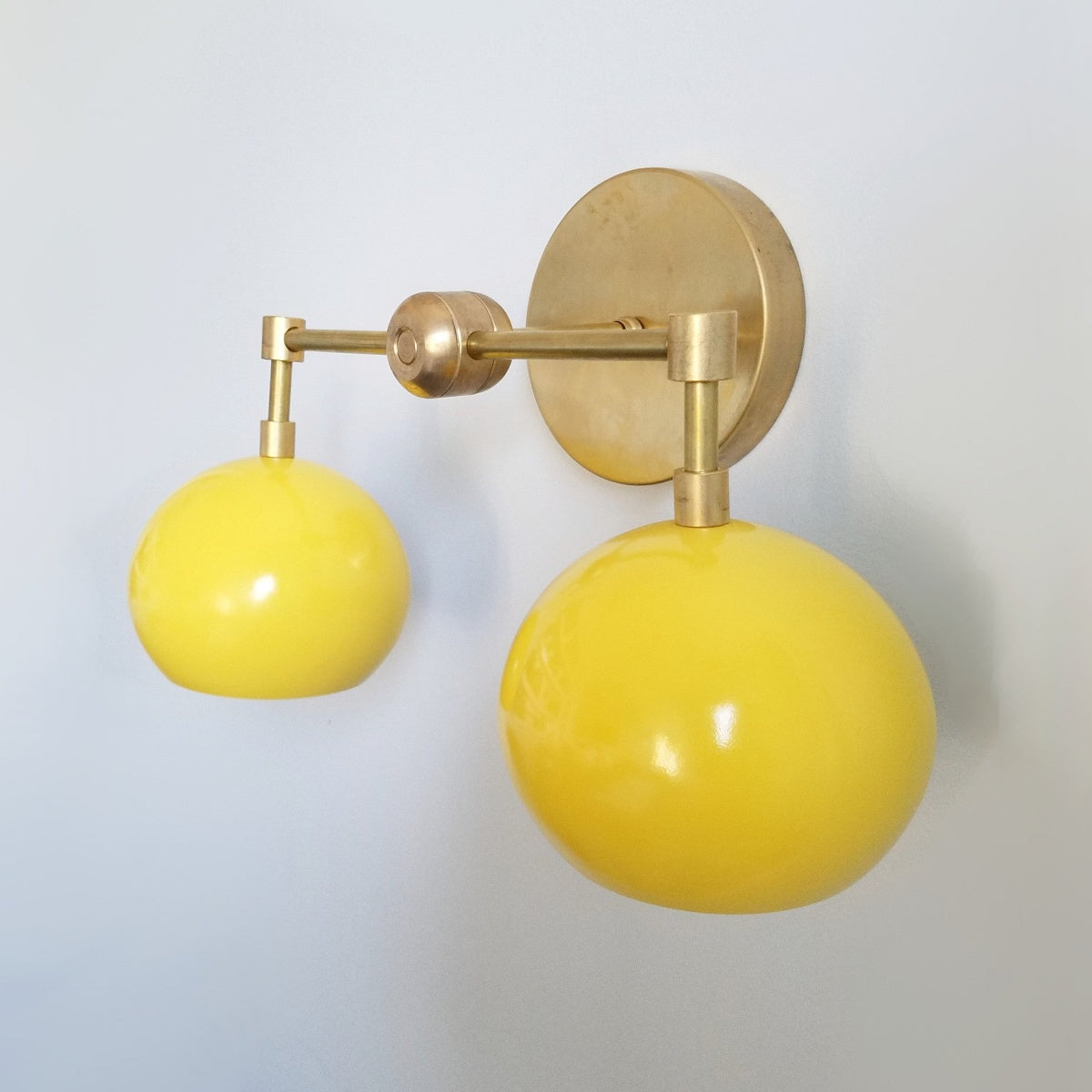 Sunshine Yellow Shades Sconce - Bubble Pop Vanity Wall Light For Bedroom