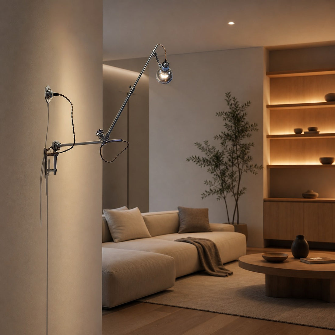 Ralph Rocker Arm Plug-in Wall Lamp