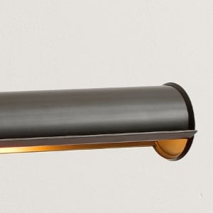 Serena Slim Hood Sconce - Transitional Style Art Lighting For Living Room