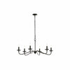 Reticula Open Iron Frame Chandelier - Indoor and Outdoor Hanging Light for Dining Room Living Room Entry