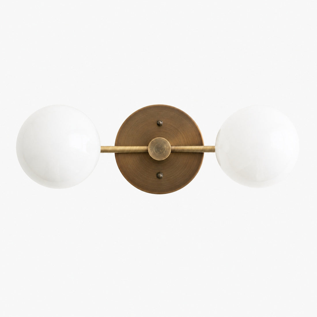 Glorica Glass Vanity Light - Modern Brass Wall Sconce for Bathroom Style