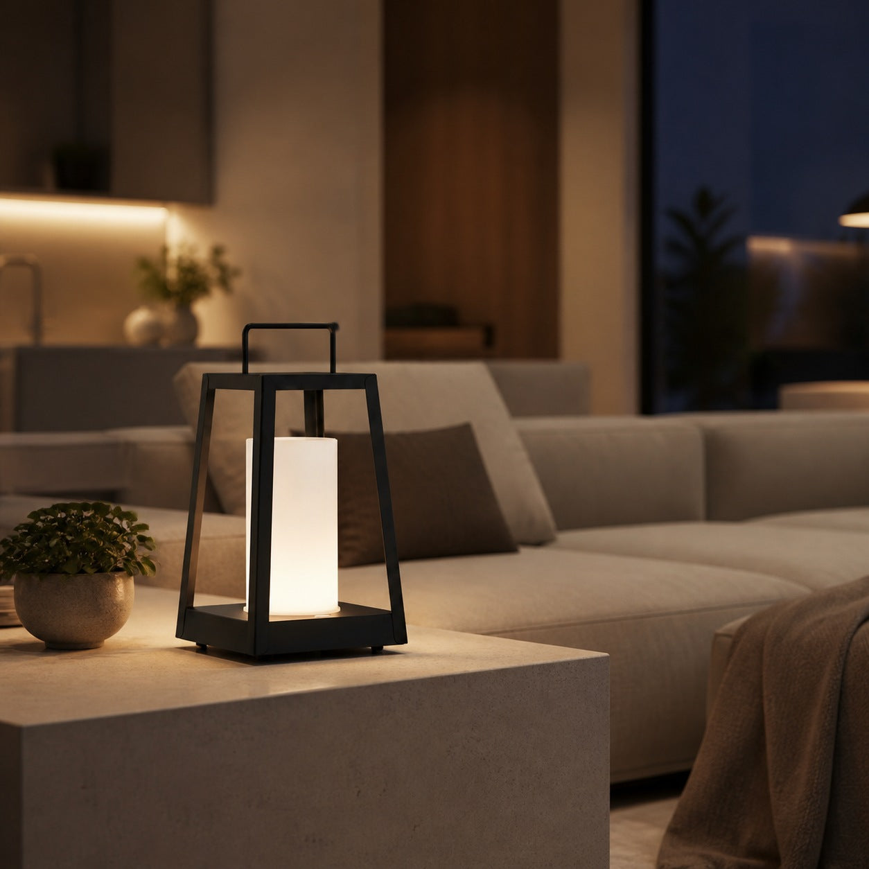 Ambulux Outdoor Portable Lamp - Compact Lantern Aesthetic for Camping or Dining