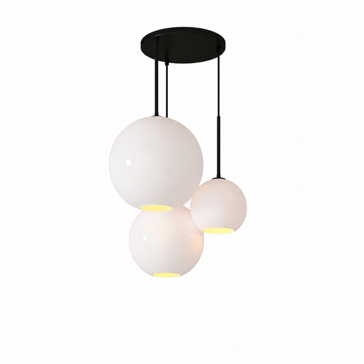 Selvion Minimalist Crystal Chandelier - Handcrafted Glass Sculptural Lighting Fixture