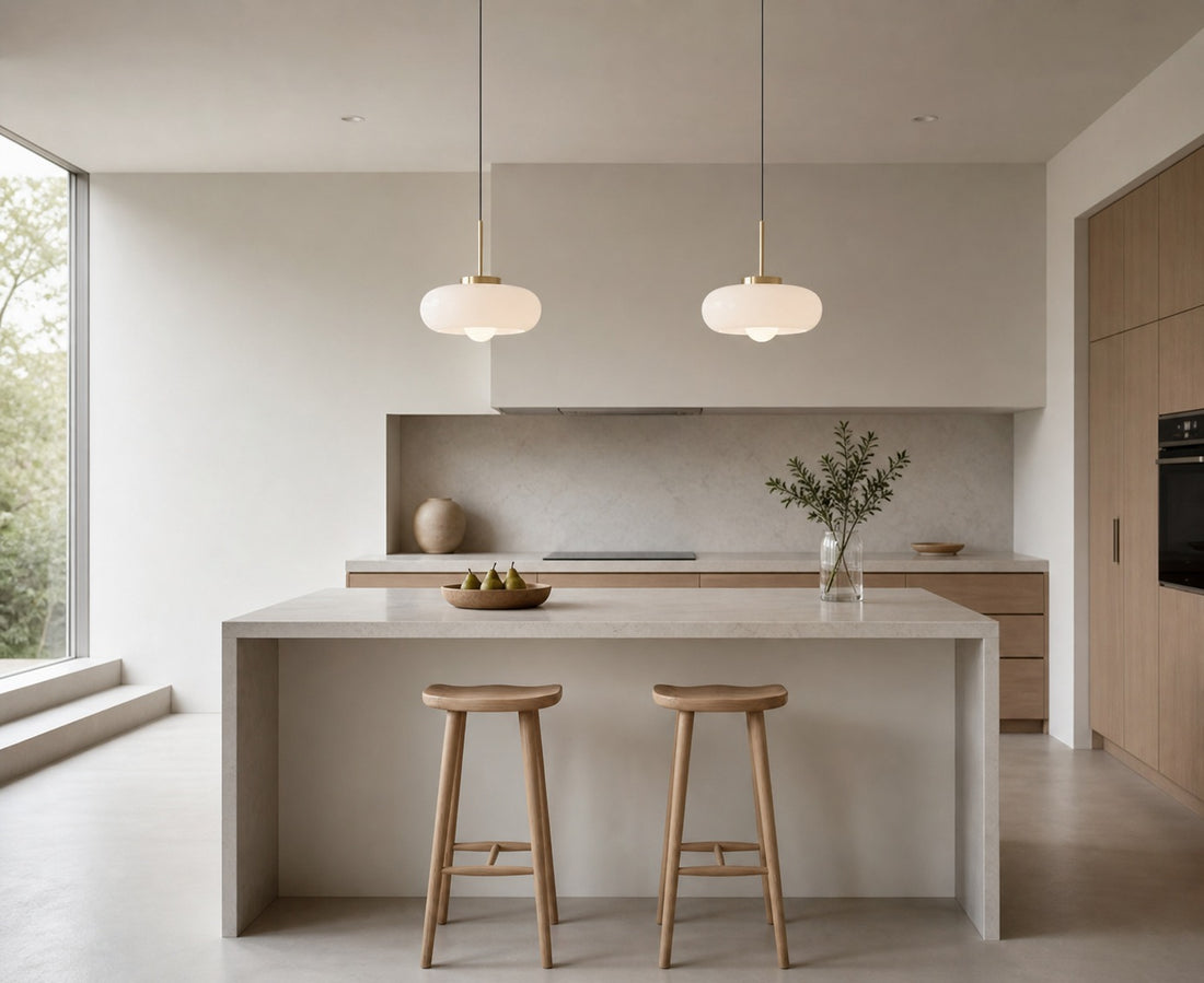 Havelo Round Glass Pendant Light - Bauhaus Pendant Light for Home N51