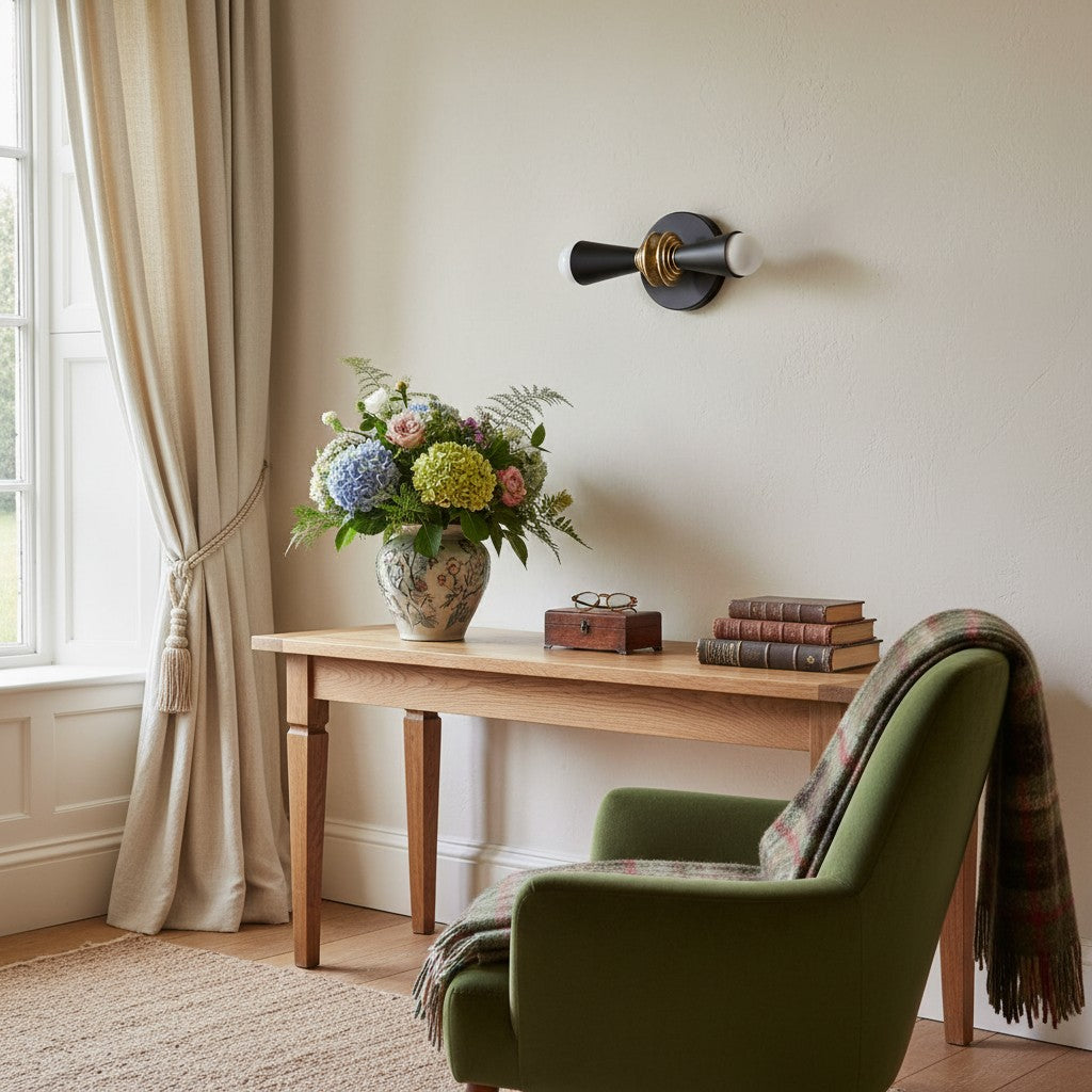 Pyralis Cone Adjustable Vertical & Horizontal Art Deco Lamp – Vanity & Living Room Accent