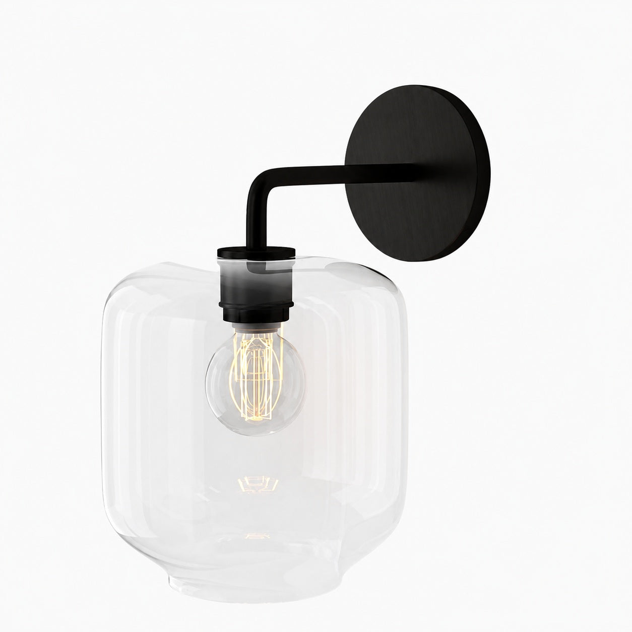 Lumivelle Pebble Sconce - Stylish Wall Light - Glass & Metal, Energy Efficient