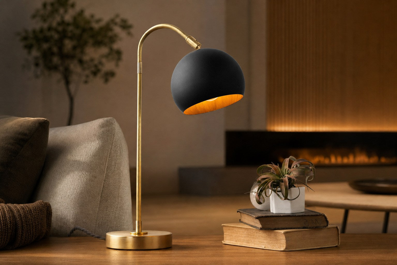 Ornato Luxe Modern Accent Table Lamp - Stylish Home Light
