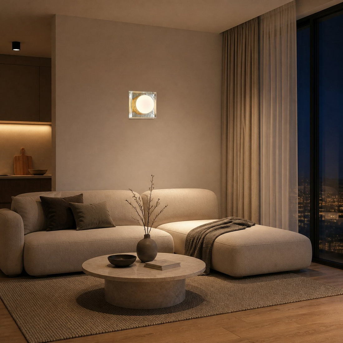 Vellaro Wall Sconce Glass and Metal Design - Timeless Style for Kitchen and Office Lighting