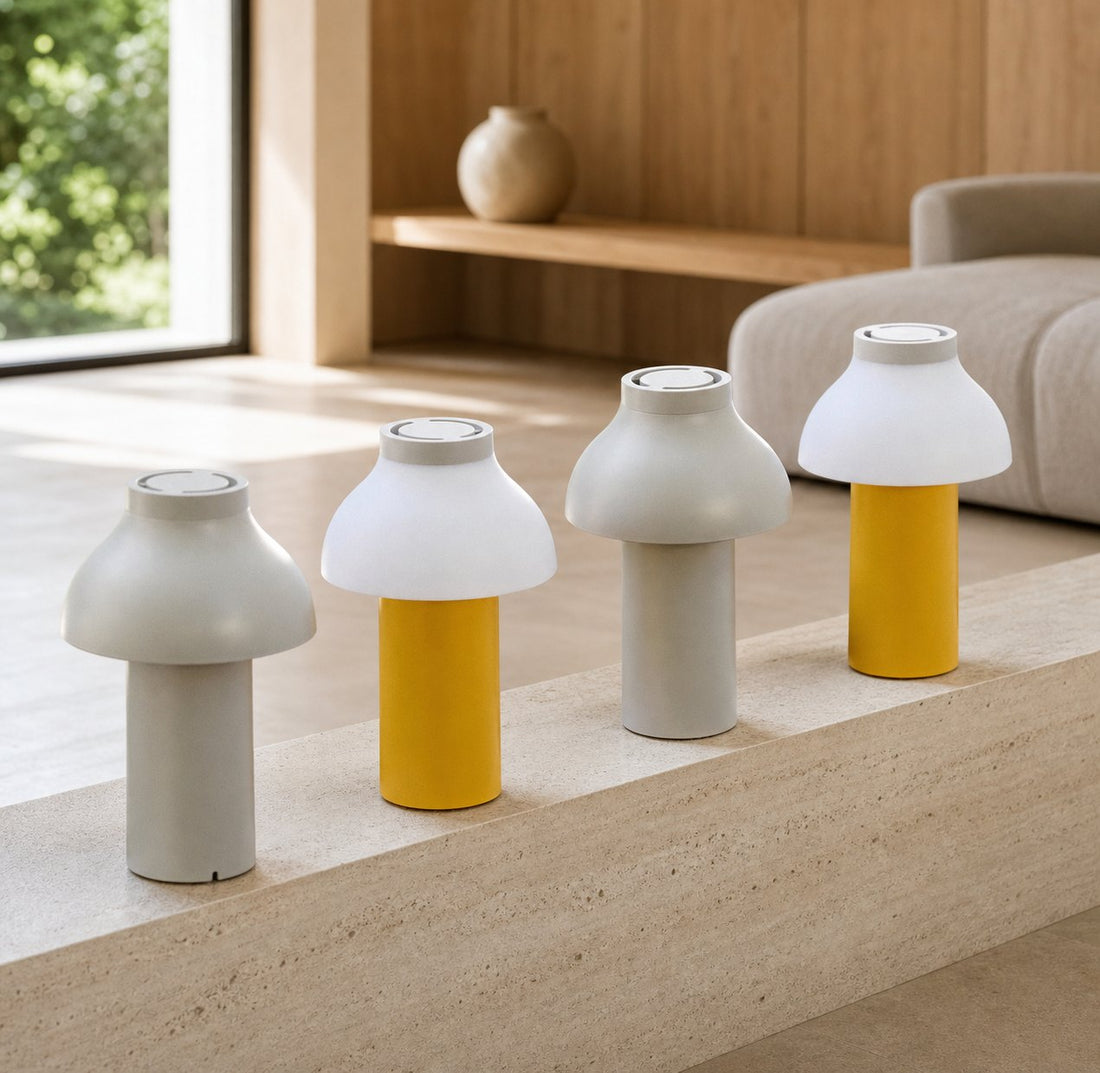 Modern Portable Table Lamp – Minimalist Rechargeable Light for Indoor Outdoor Use