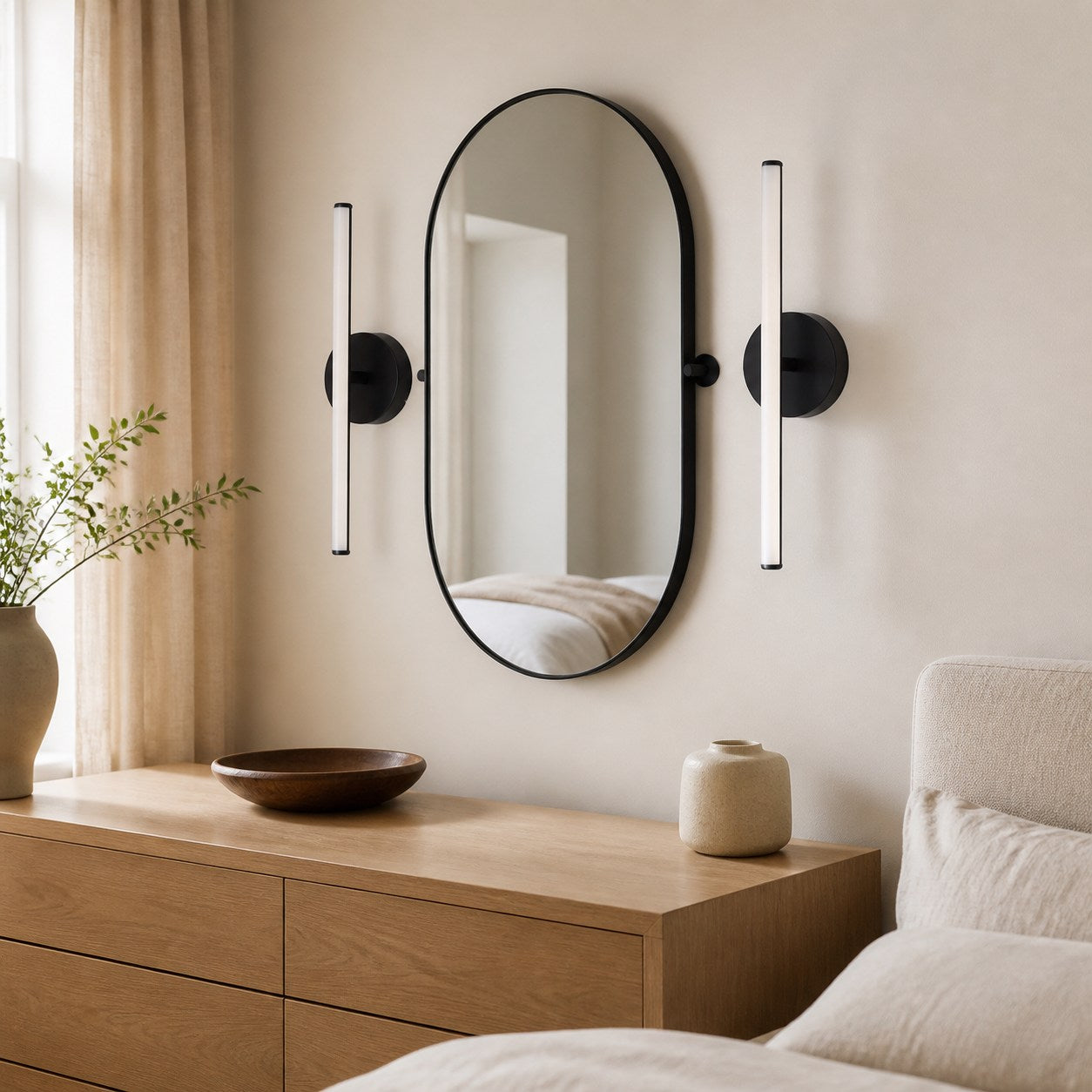 Voro Modern LED Wall Sconce - Metal Bathroom & Hallway Lighting Fixture