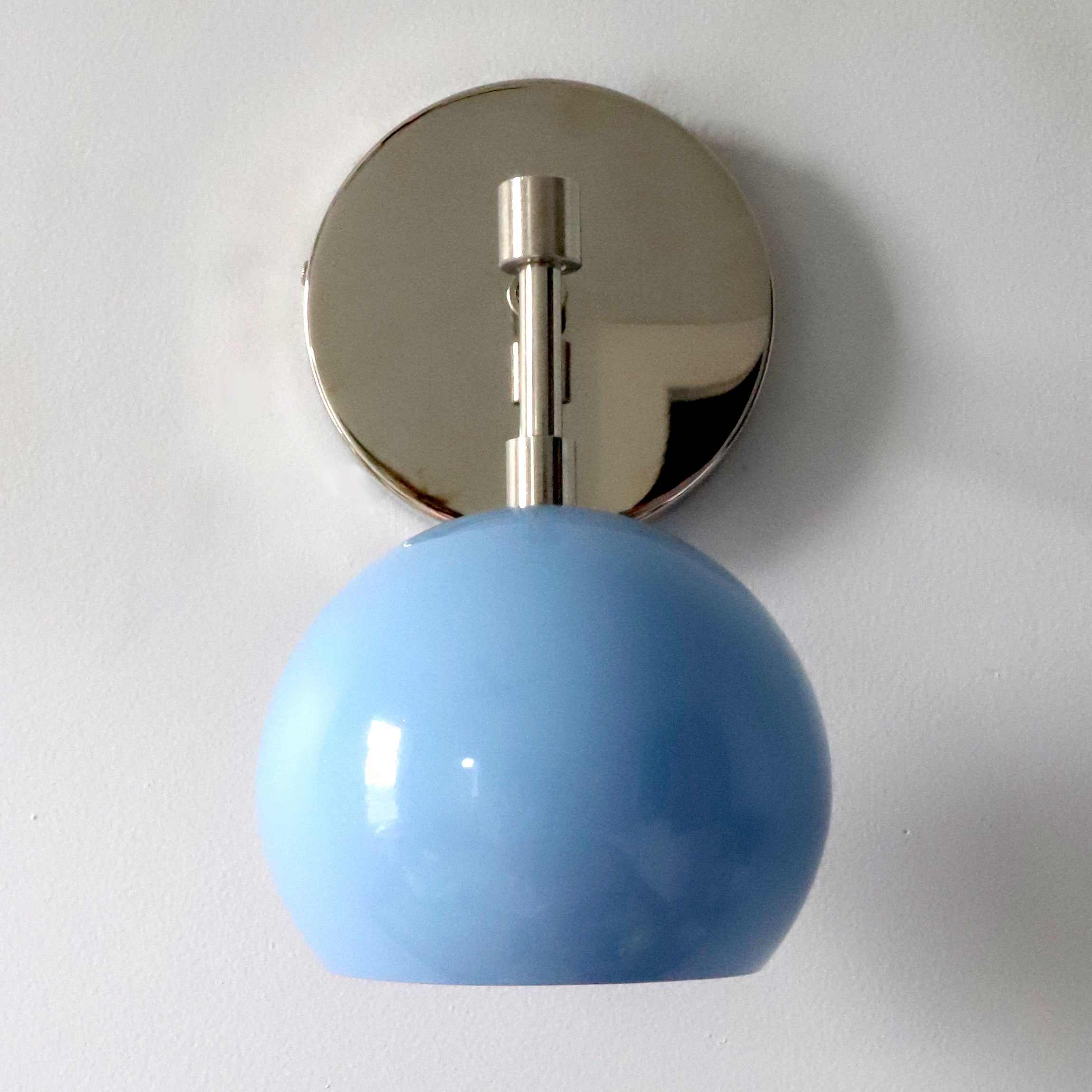 Modern Stylish Navy Globe Accent Wall Sconce