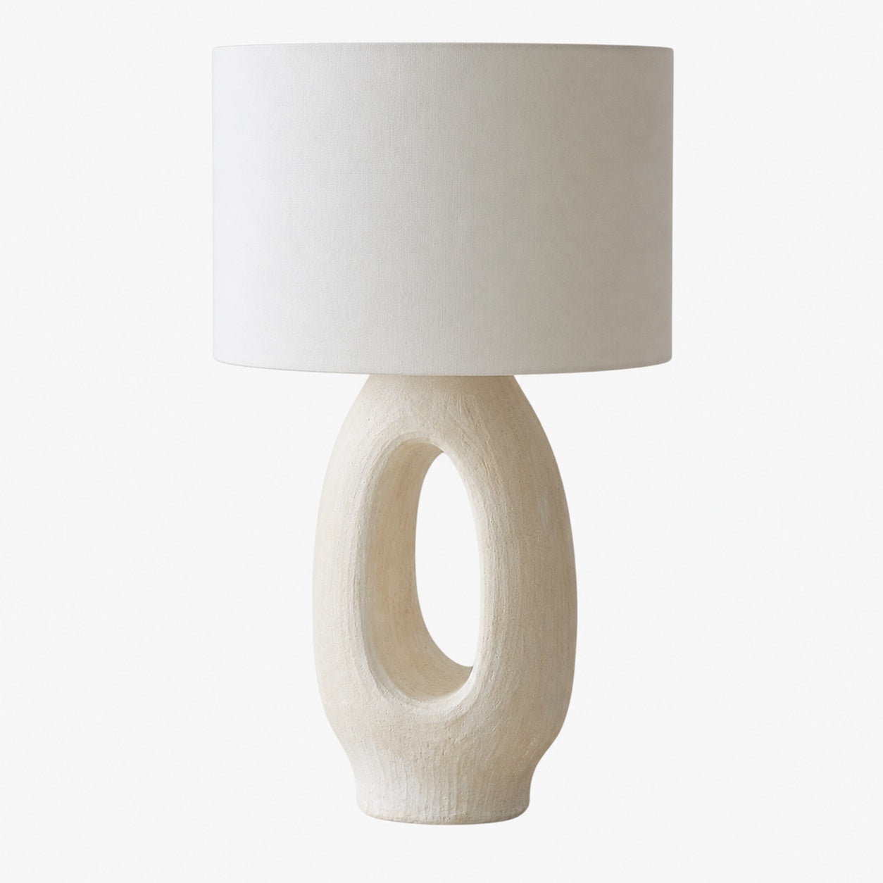 Ceruna Table Lamp with Ceramic Body and Textured Finish for Bedroom or Living Room