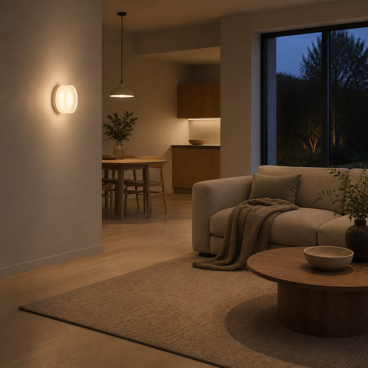 Luminoxis Modern LED Wall Sconce - Stylish Frosted Diffuser Lighting for Hallway Patio