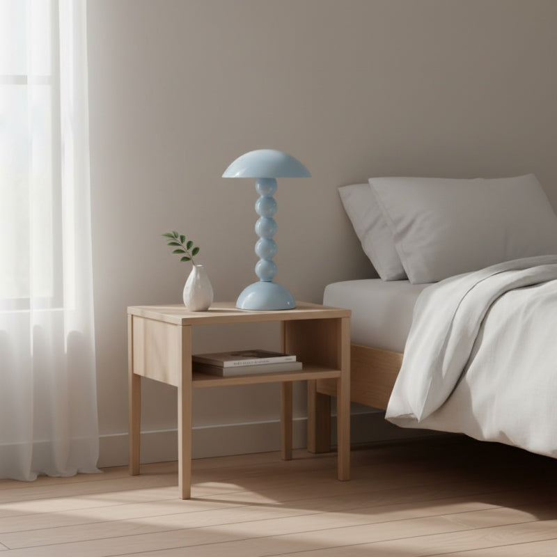 Modo LED Table Lamp – Orb-Stacked Base Mushroom Shade Perfect for Living Room or Bedroom