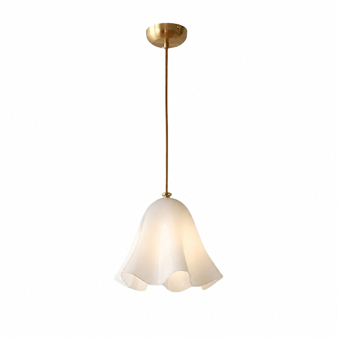 Bellina Artistic Glass Pendant Light - Modern Bloom Inspired Hanging Ceiling Lamp