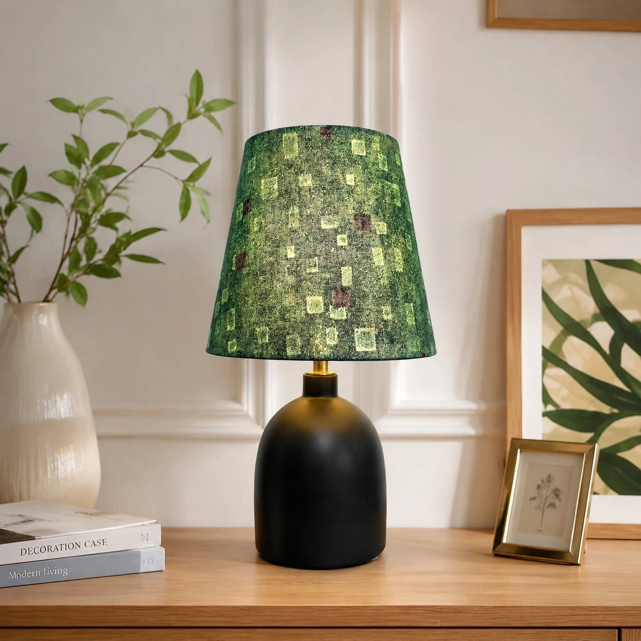 Green Pattern room scene