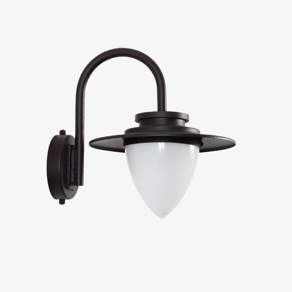 American Outdoor Wall Lantern Metal and Glass Waterproof Wall Sconce