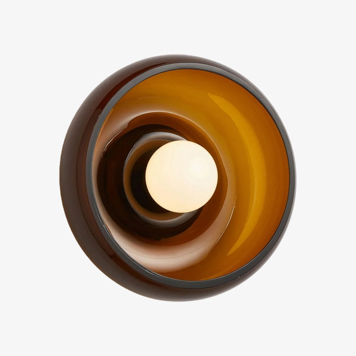 Haelen Alistair Retro Bowl-Shade Wall Sconce - Glass or Alabaster Wall Light for Living Room