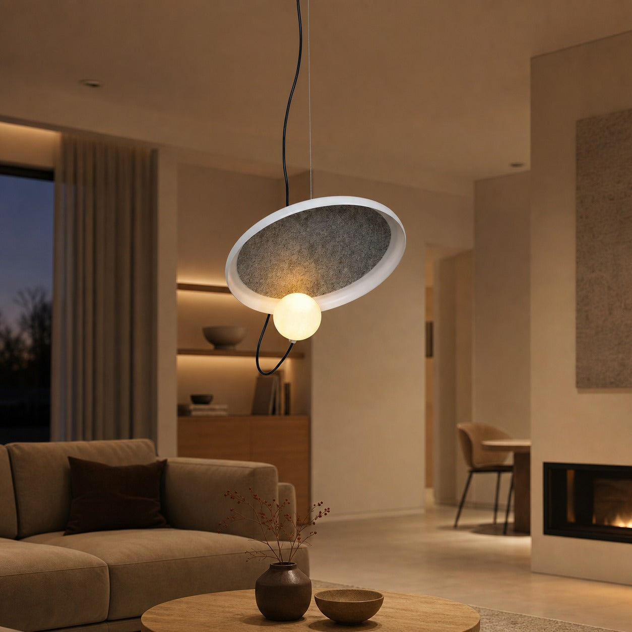 Acoustic Disc Pendant Lamp