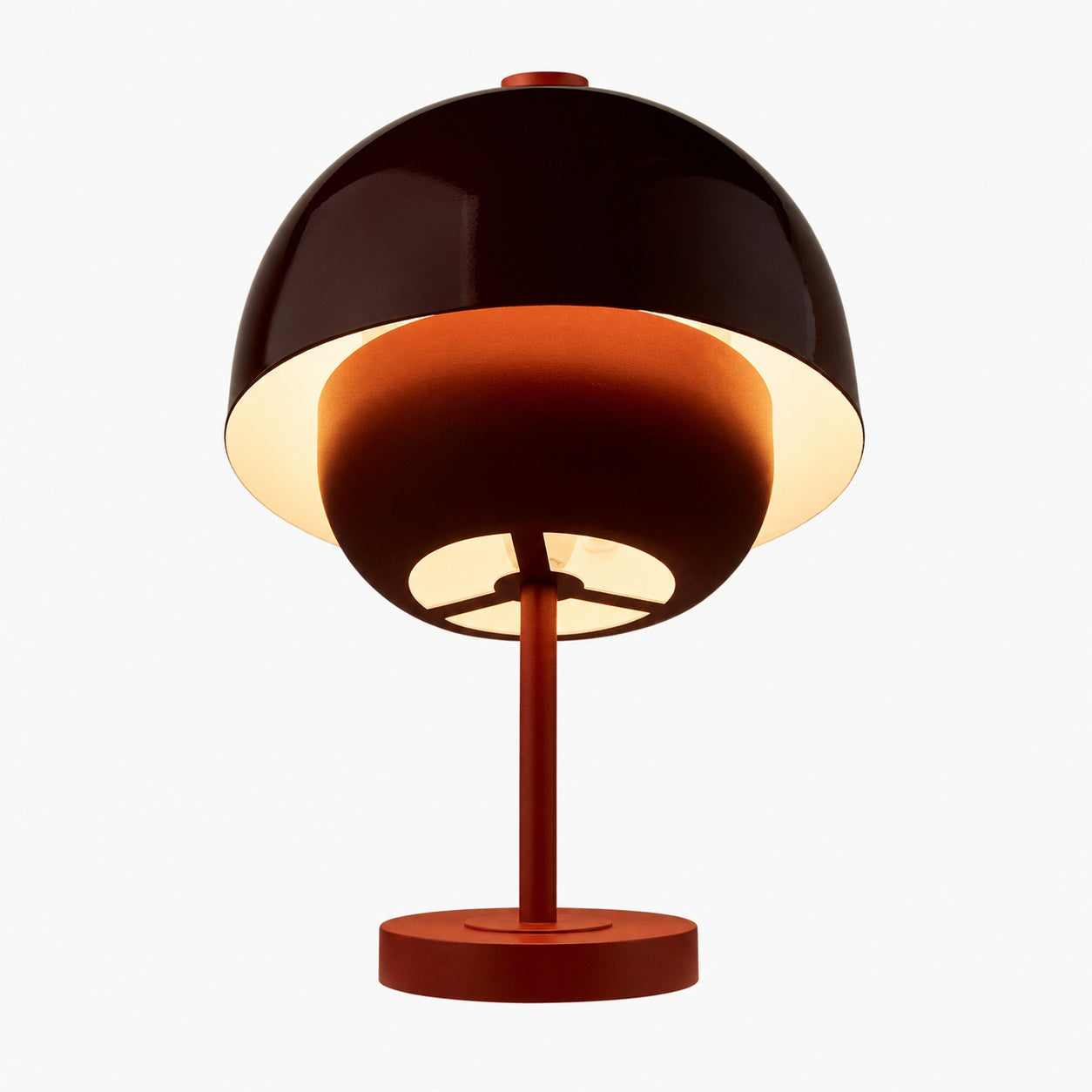 Clinco Contemporary Metal Table Lamp- Retro-Inspired Dome Design