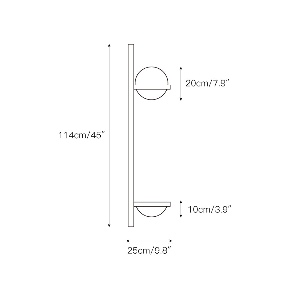 Globe Shade Minimalist Wall Lamp for Indoor and Outdoor Spaces