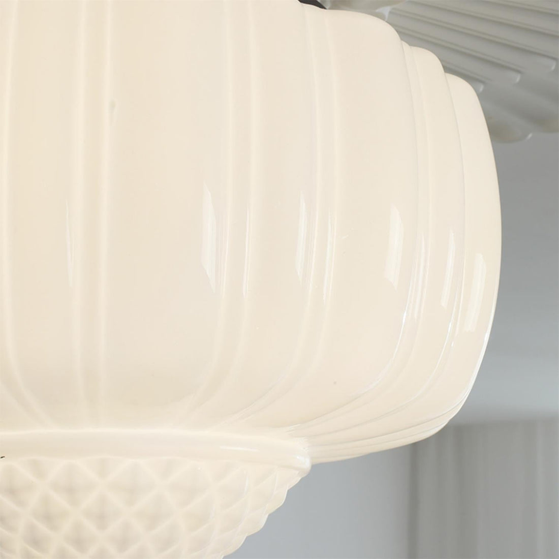 Elegant Palace - Style Glass Ceiling Lamp