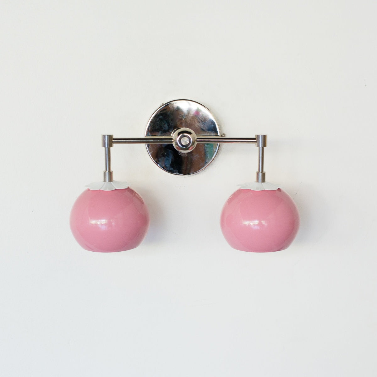 Daisy Wall Sconce - Double Globe Bubble Metal Multicolor Bath Light