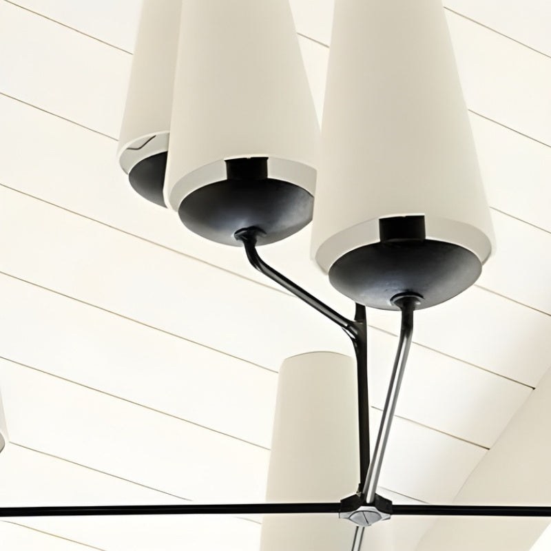 VertiFount Architectural Vertical Chandelier with Multi Light Structure for Open Interiors