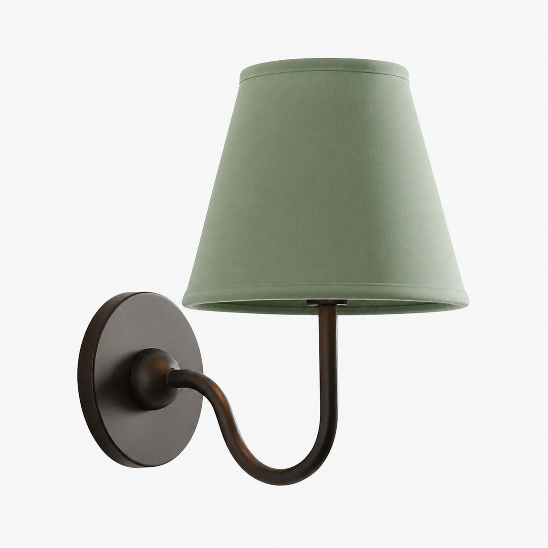 Luvora Vintage Pleated Shade Wall Lamp - Modern Brass Linen Wall Lighting