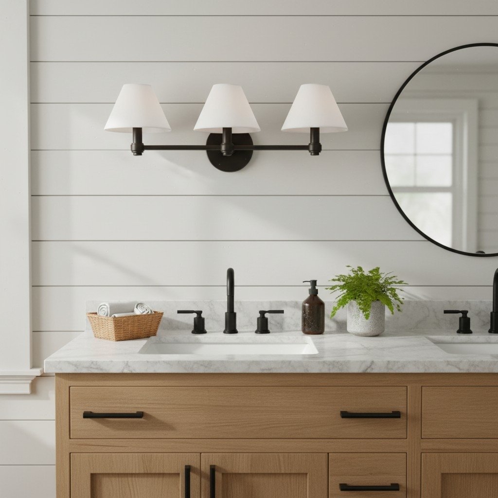 Roven Metal Wall Sconce – Sleek Metal Single or Triple Sconce for Vanity or Bathroom