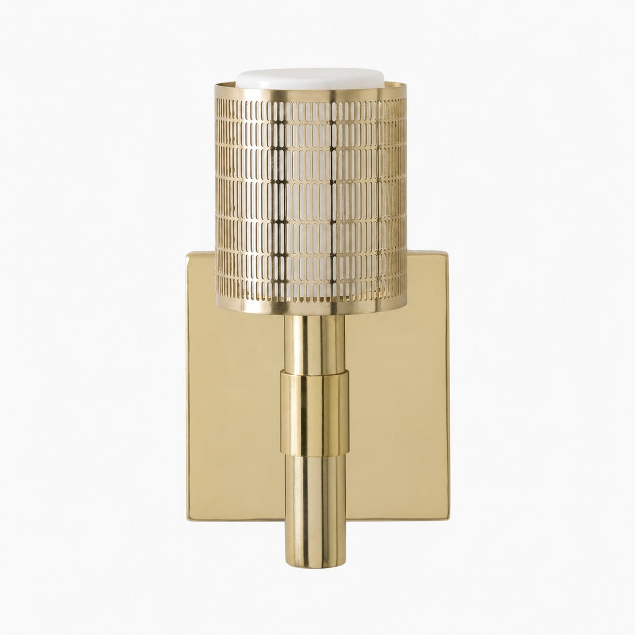 Galvia Modern Perforated Metal Sconce - Sleek Wall Light for Hallway & Bathroom