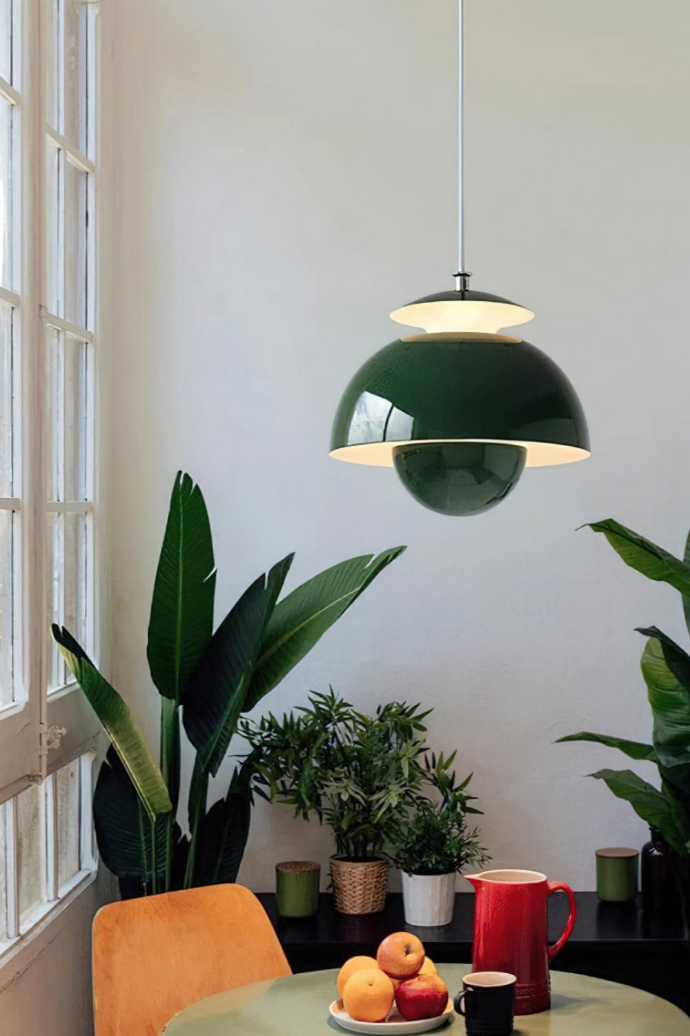 Nordic Metal Macaroon Flower Bud Shade LED Top Openable Pendant Light