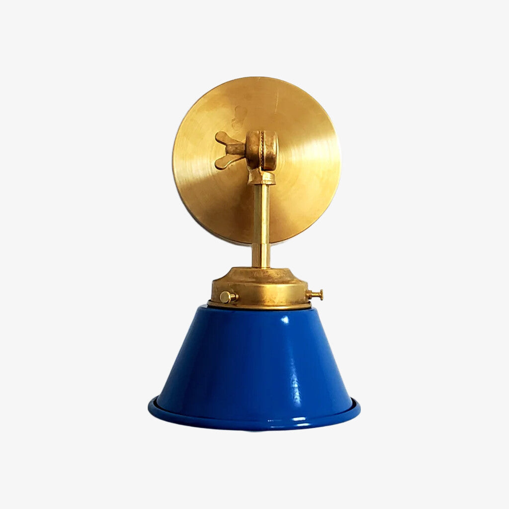 Modern Cone With Elegant Swivel Mechanism Brass Wall Lamp