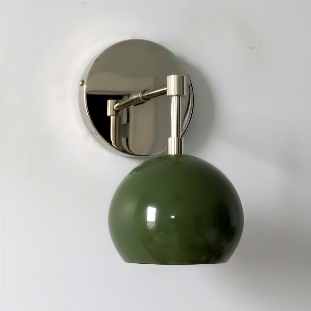 Olive Green Wall Sconce - Mid-Century Modern Accent Lighting