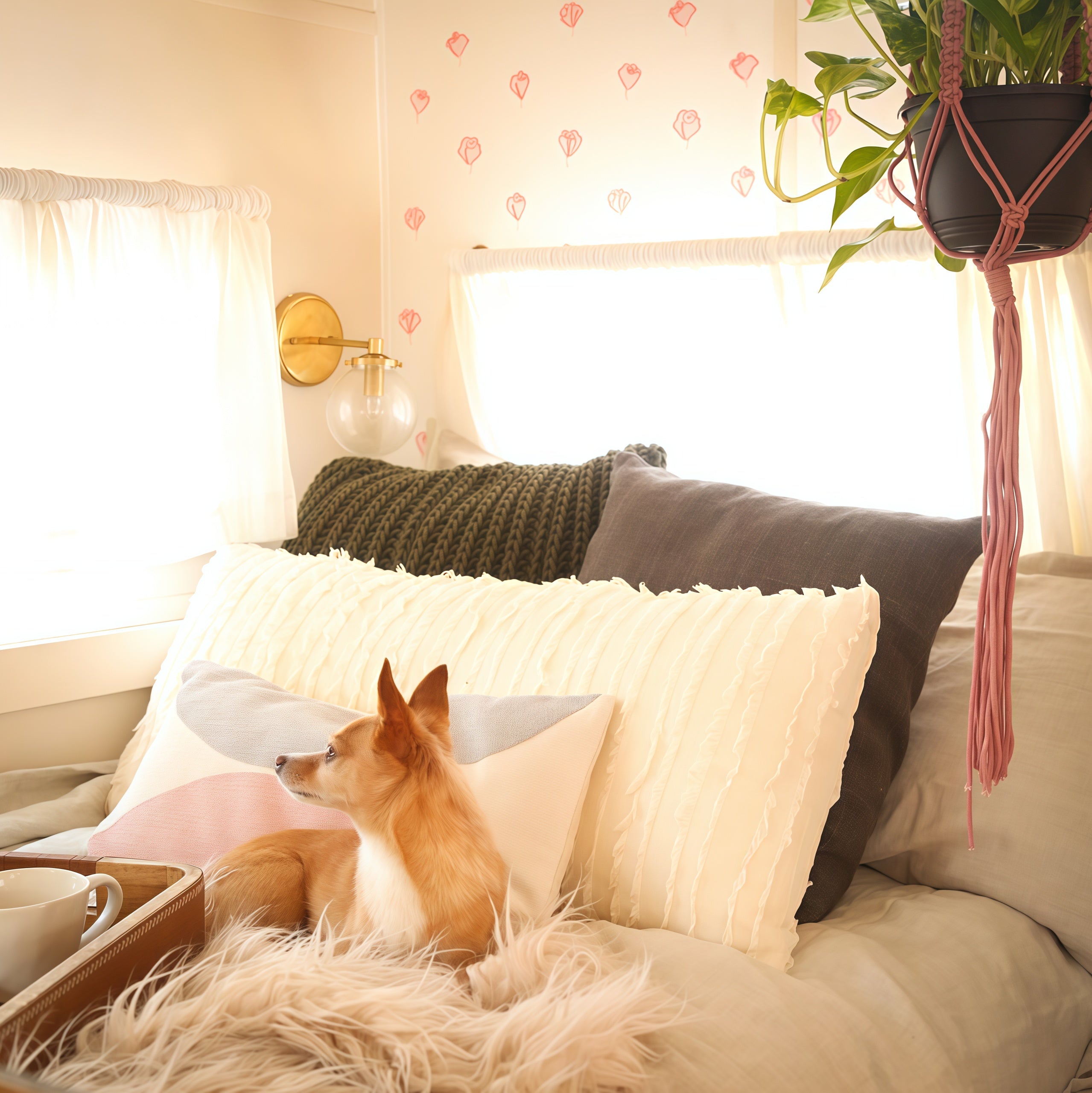 Vintage Globe Glass Wall Sconce - Metal Accent Lighting