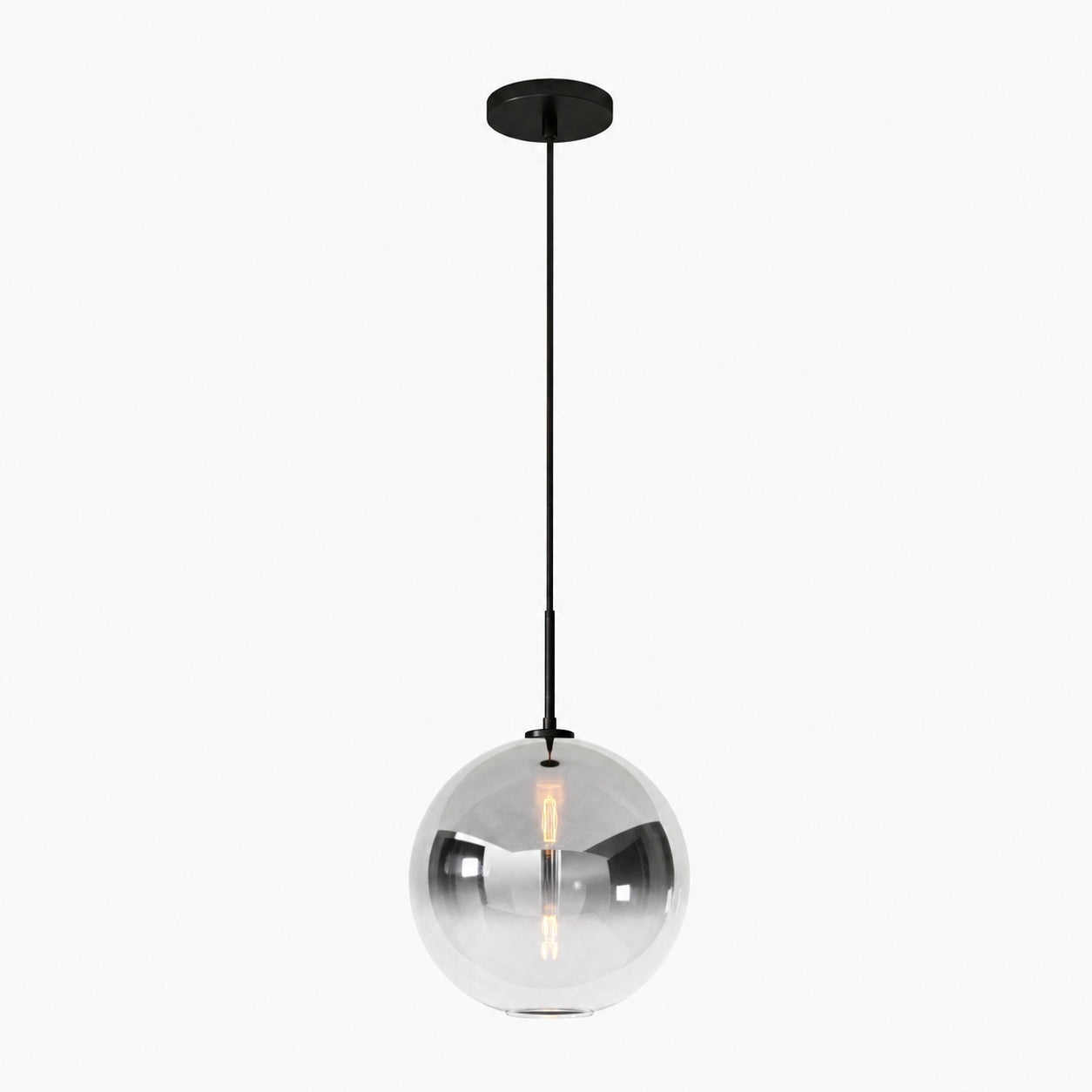 Selvion Sculptural Globe Pendant Light - Modern Glass Pendant Lamp - Sleek Design