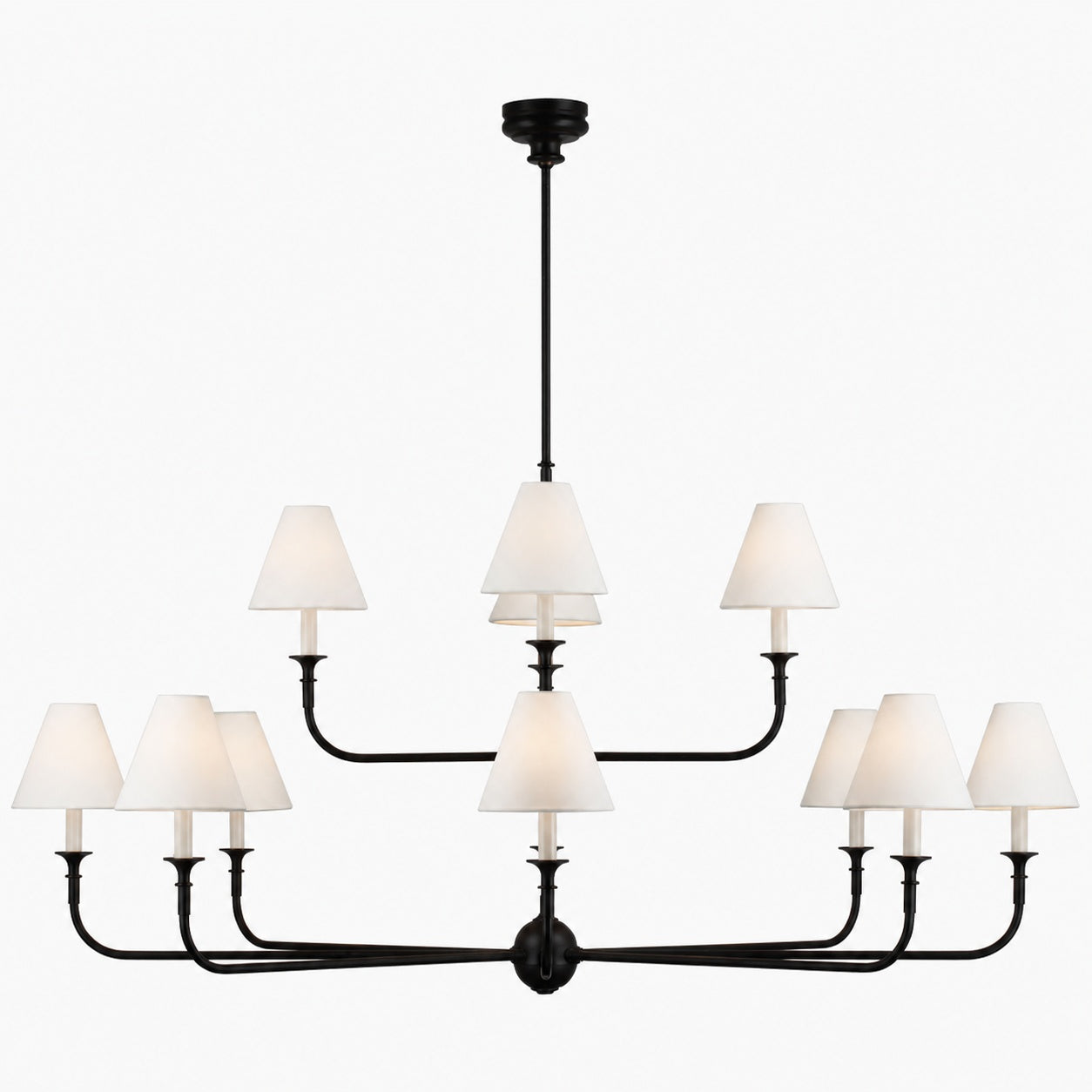 Piaf Grande Modern Industrial Metal Chandelier