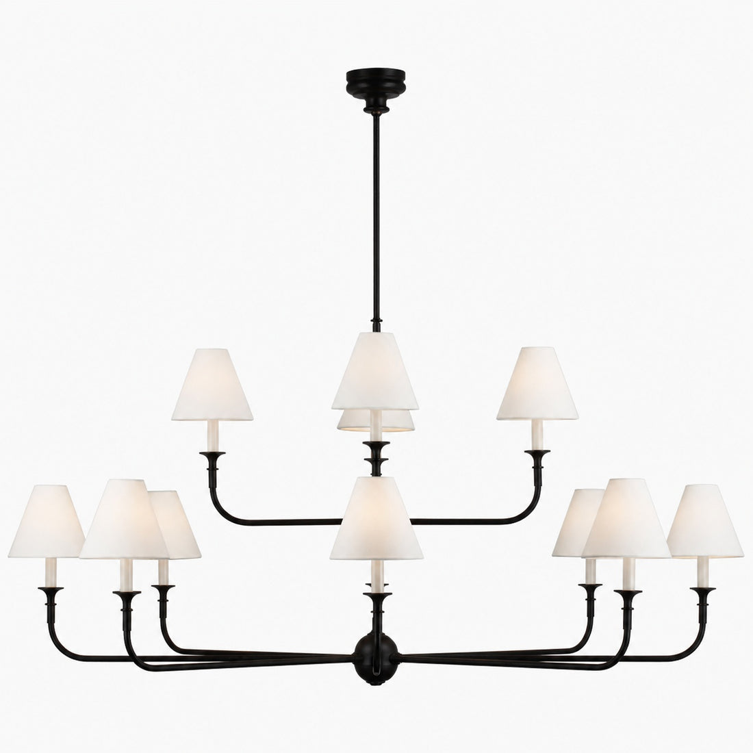 Piaf Grande Modern Industrial Metal Chandelier