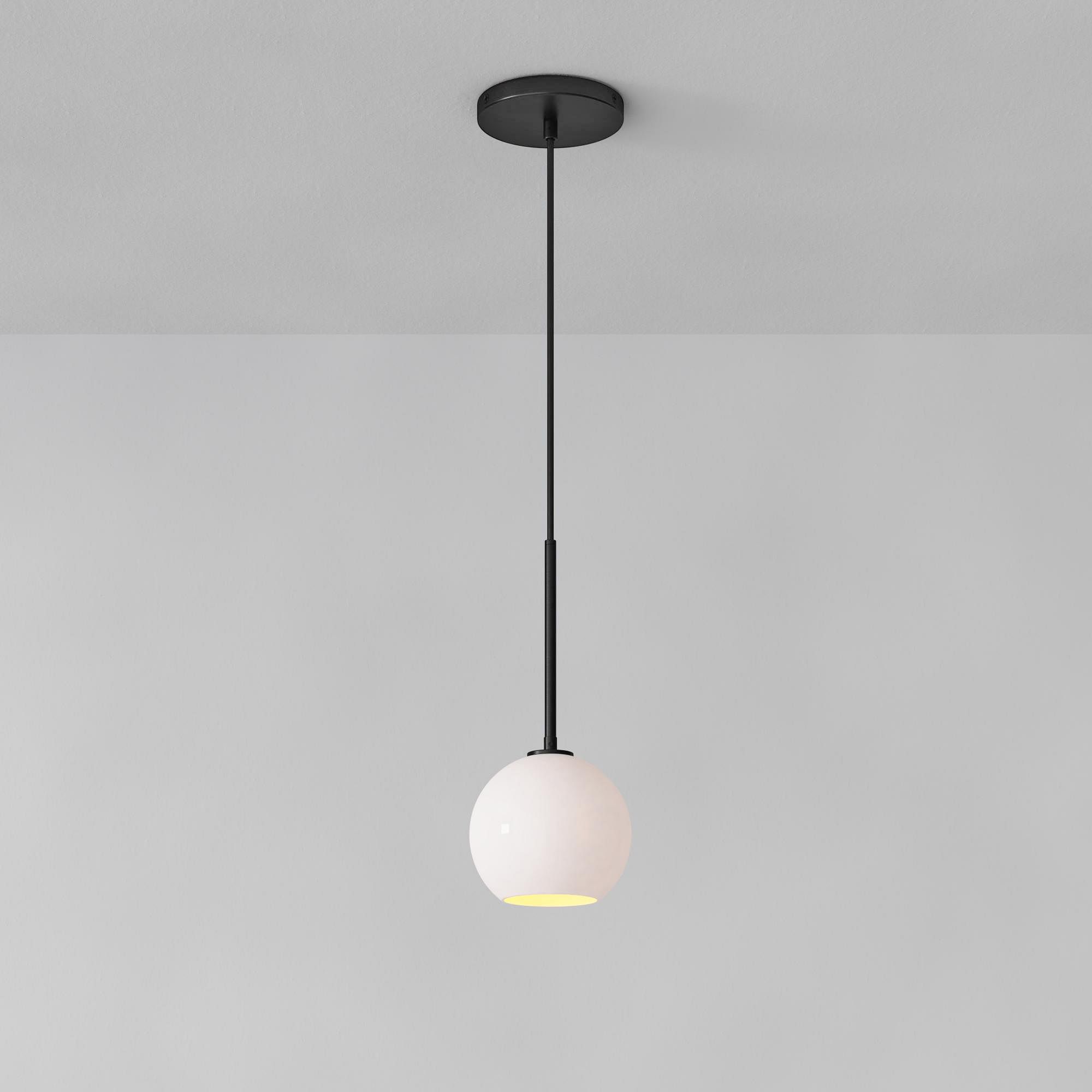 Selvion Sculptural Globe Pendant Light - Modern Glass Pendant Lamp - Sleek Design