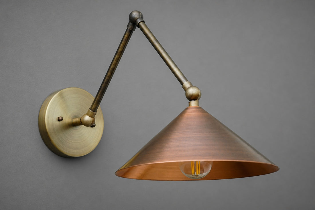 Conique Meta  Adjustable Wall Sconce - Vintage Industrial Light