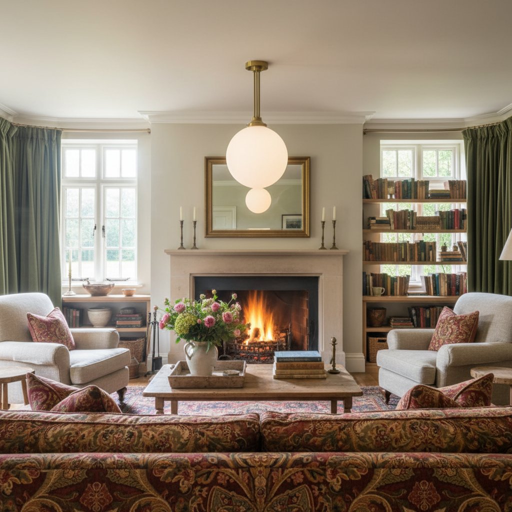 Glorica Glass Frosted Globe Pendant Light - Art Deco Hanging Light for Home