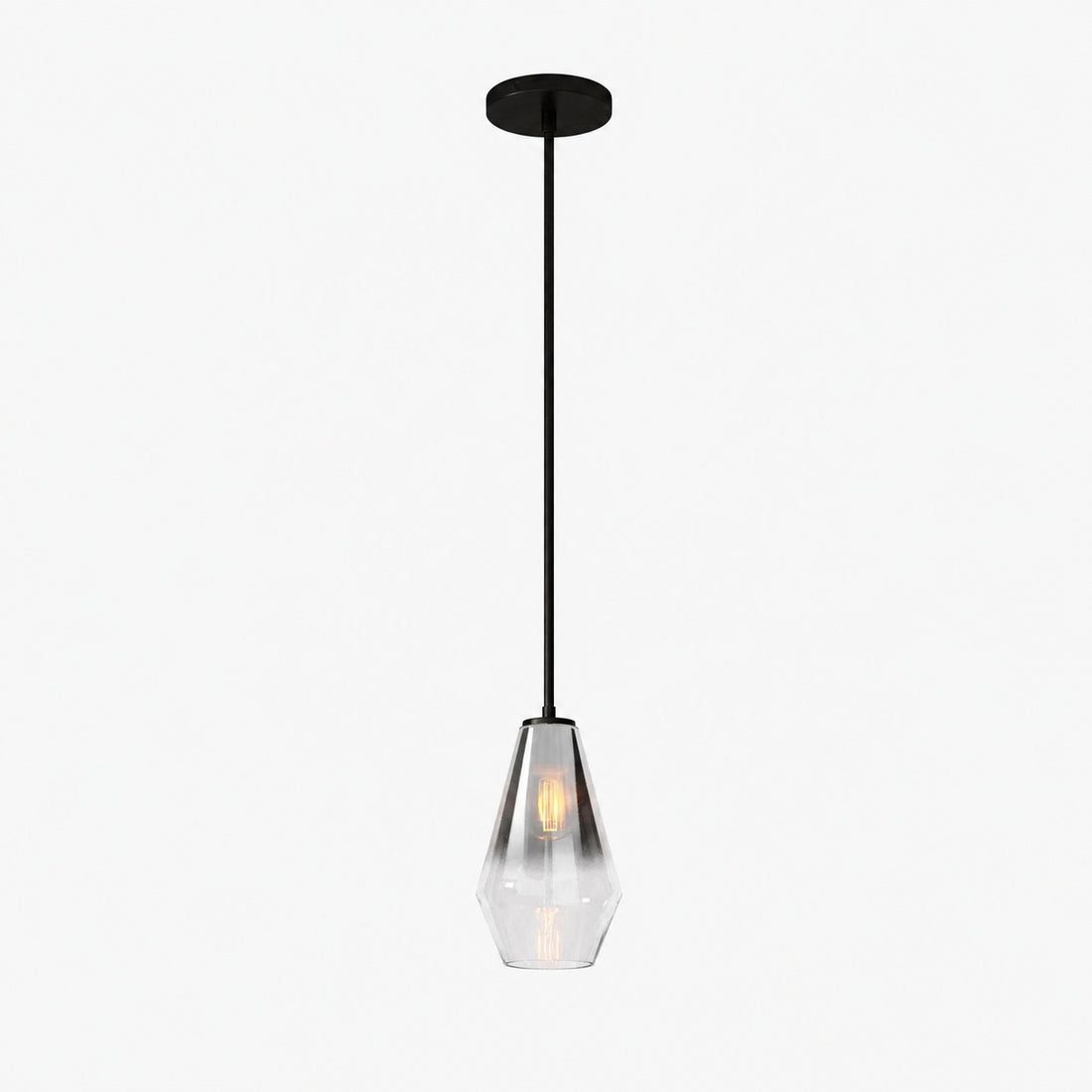 Merin Transparent Glass Sculpture Geometric Chandelier