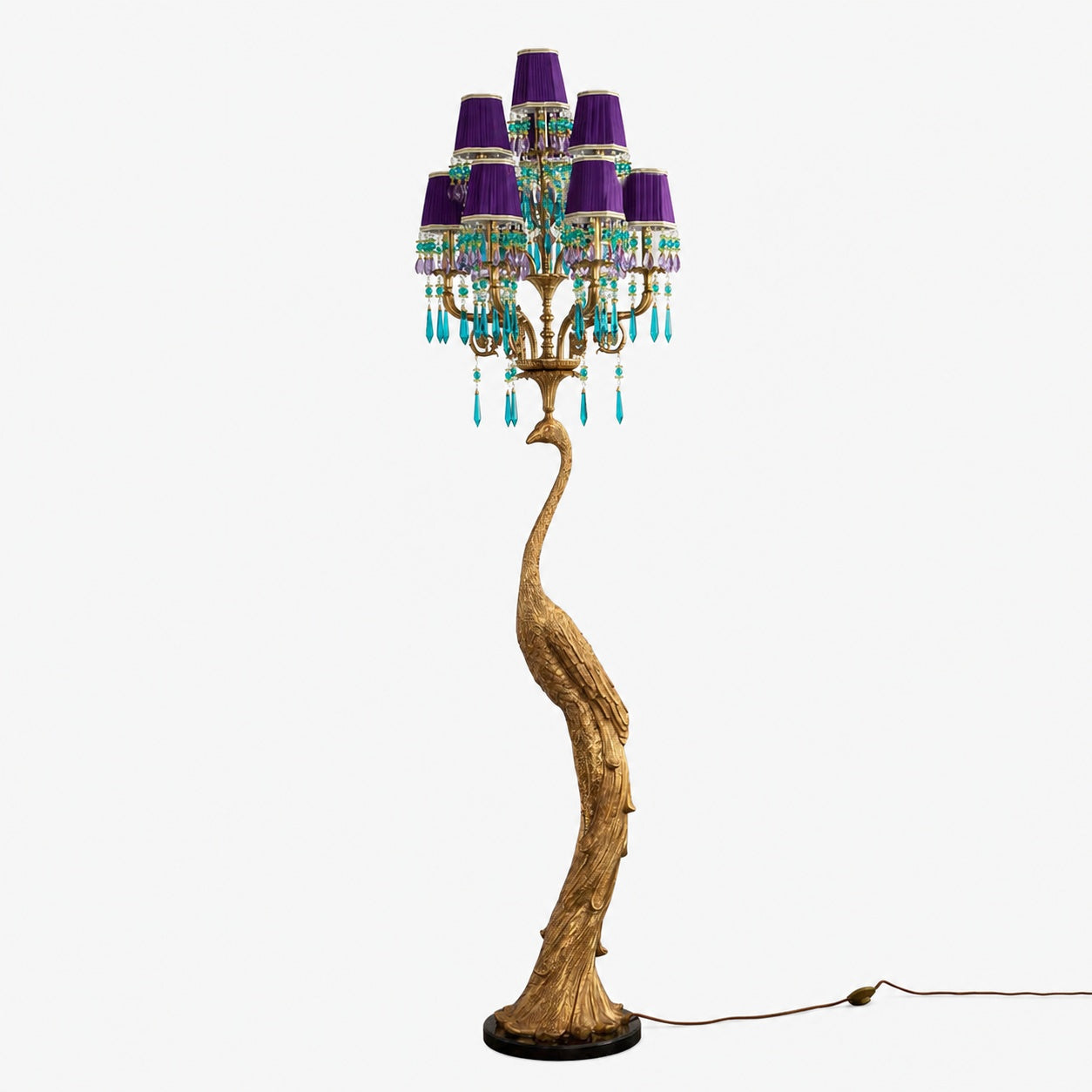 Perky Peacock Floor Lamp