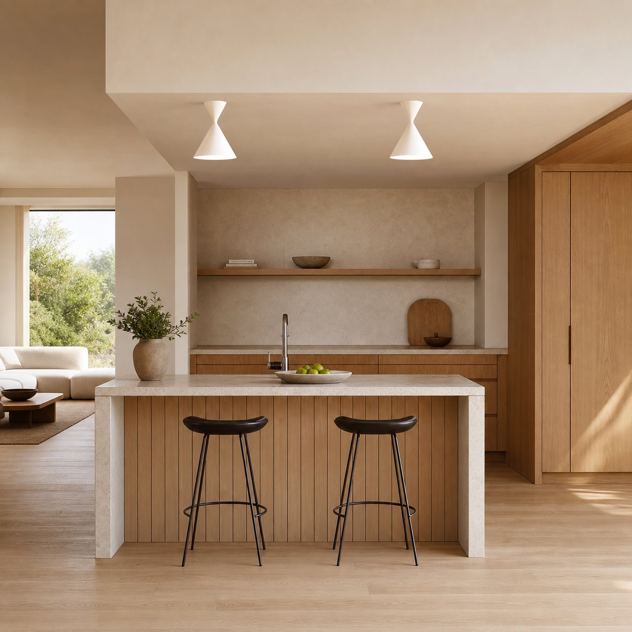 Brivana Semi-Flush Ceiling Light - Modern Home Lighting